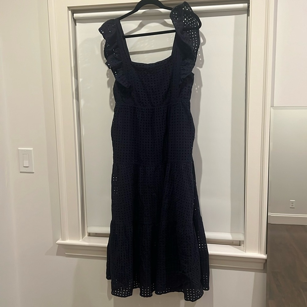 En Saison Navy Eyelet Dress. size M